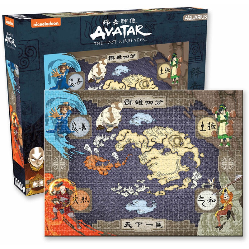 Avatar Aquarius le dernier puzzle de la carte Airbender 1000pc
