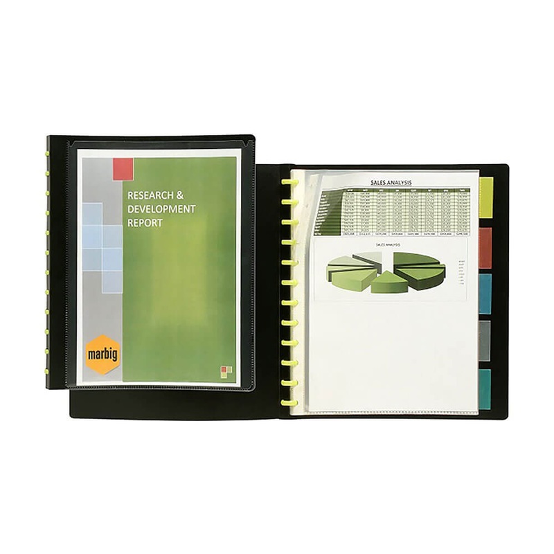 MARBIG KWIK ZIP INSERT COVER ET 5 DIVIDERS Book (A4)