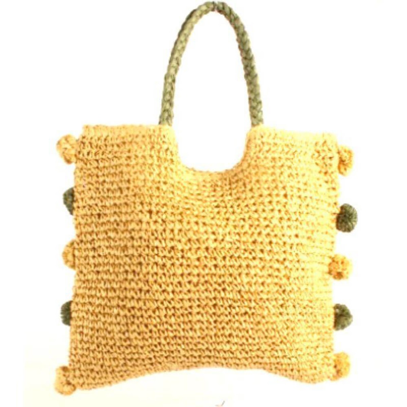 Natalie Natural Tote Paper Weave Sac 40cm
