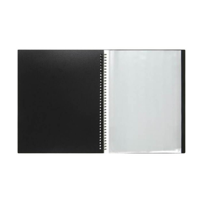 Marbig Twin Wire Book Black Fixed (30 pages)
