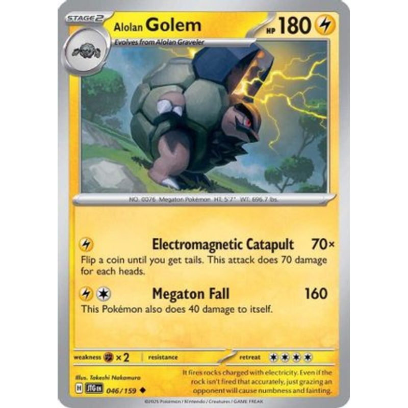 Alolan Golem 046/159  SV09 Journey Together - Uncommon