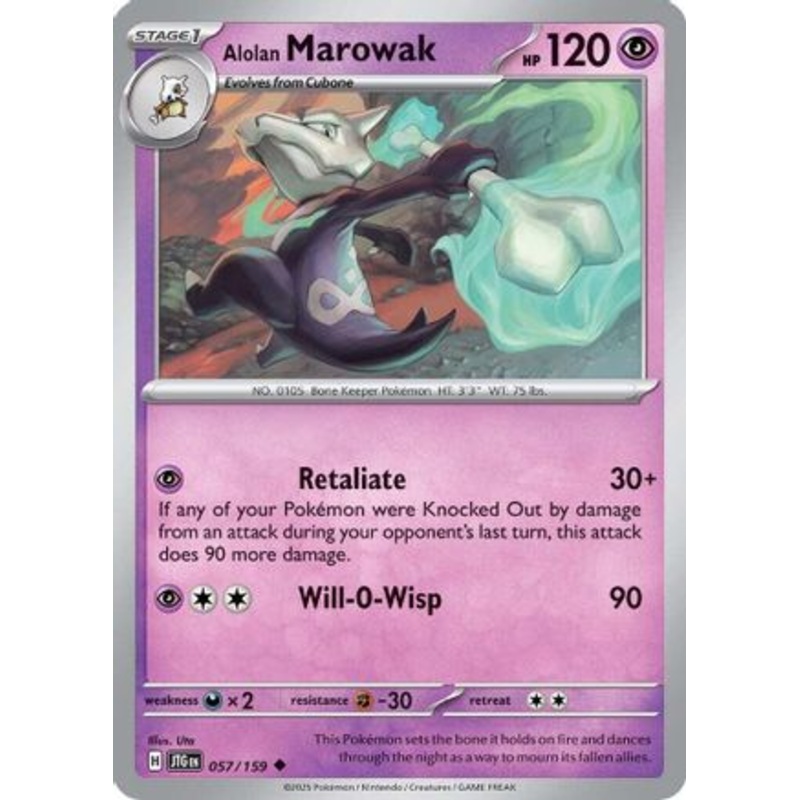 Alolan Marowak 057/159  SV09 Journey Together - Uncommon