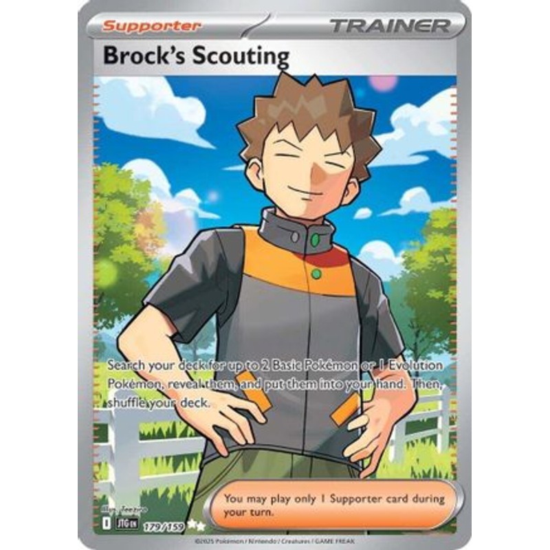 Brock's Scouting 179/159  - Holofoil SV09 Journey Together - Ultra Rare