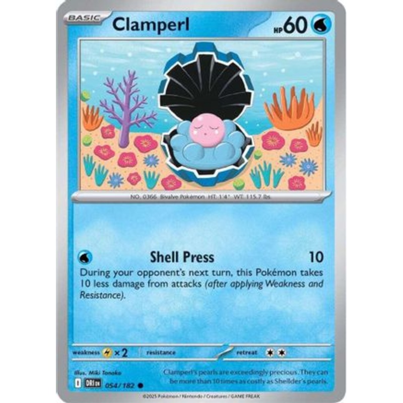 Clamperl 054/182  SV10 Destined Rivals - Common