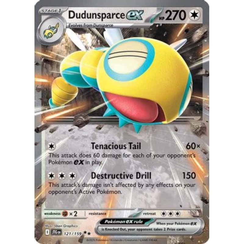 Dudunsparce ex 121/159  - Holofoil SV09 Journey Together - Double Rare