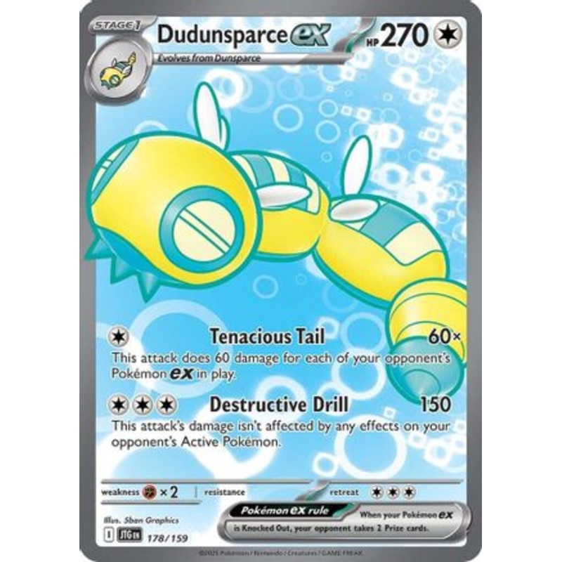 Dudunsparce ex 178/159  - Holofoil SV09 Journey Together - Ultra Rare