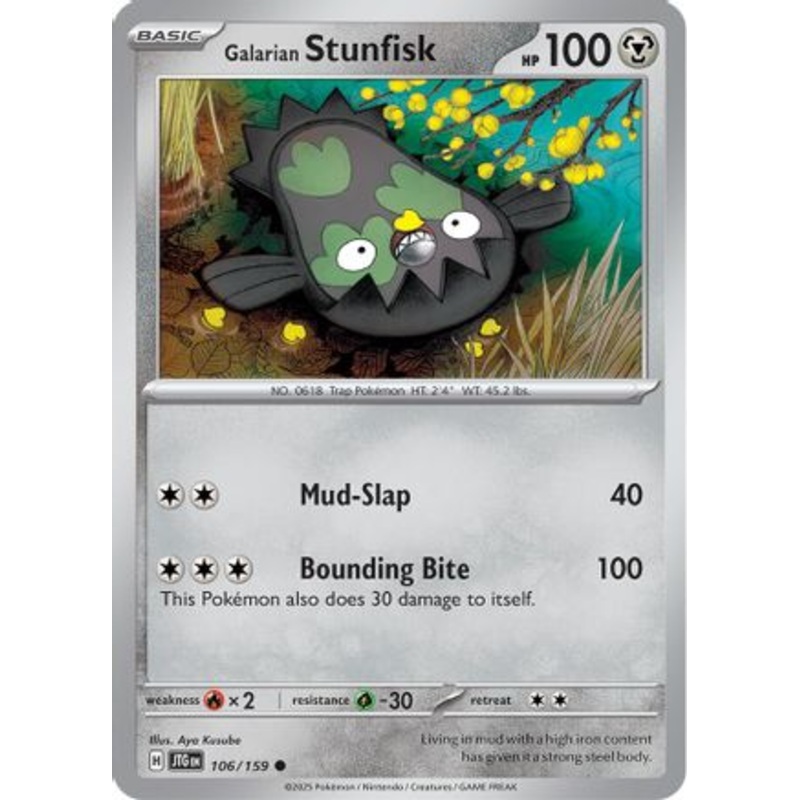 Galarian Stunfisk 106/159  SV09 Journey Together - Common
