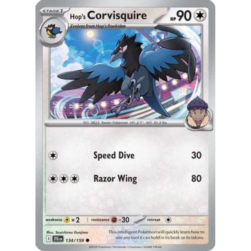 Hop's Corvisquire 134/159  - Reverse Holofoil SV09 Journey Together - Common