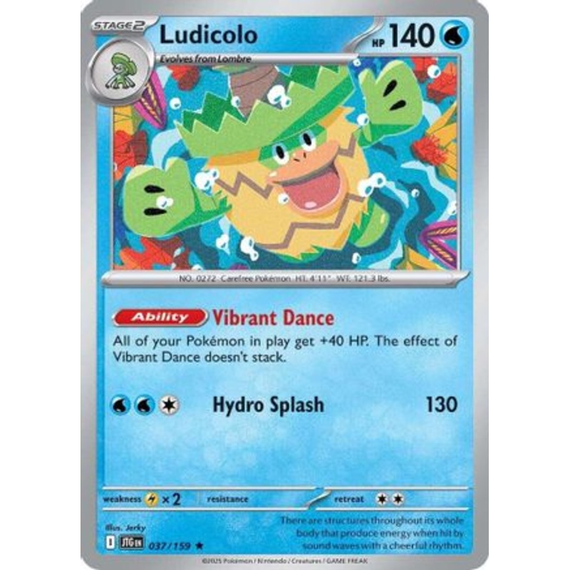 Ludicolo 037/159  - Holofoil SV09 Journey Together - Rare
