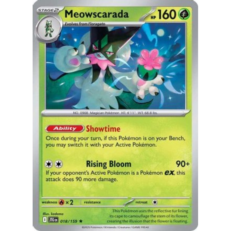 Meowscarada 018/159  - Holofoil SV09 Journey Together - Rare