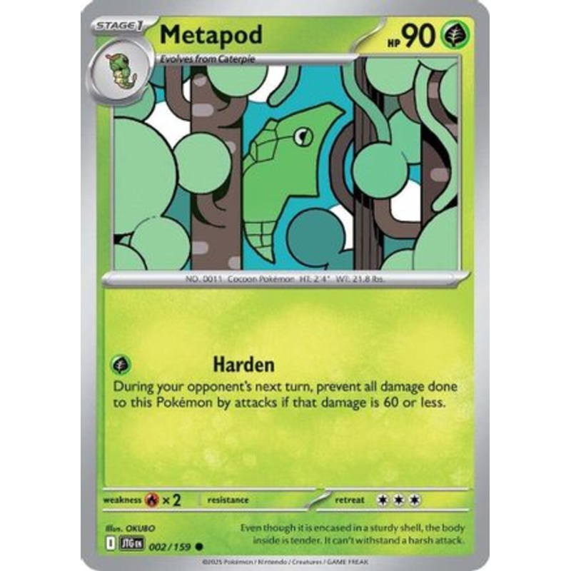 Metapod 002/159  SV09 Journey Together - Common
