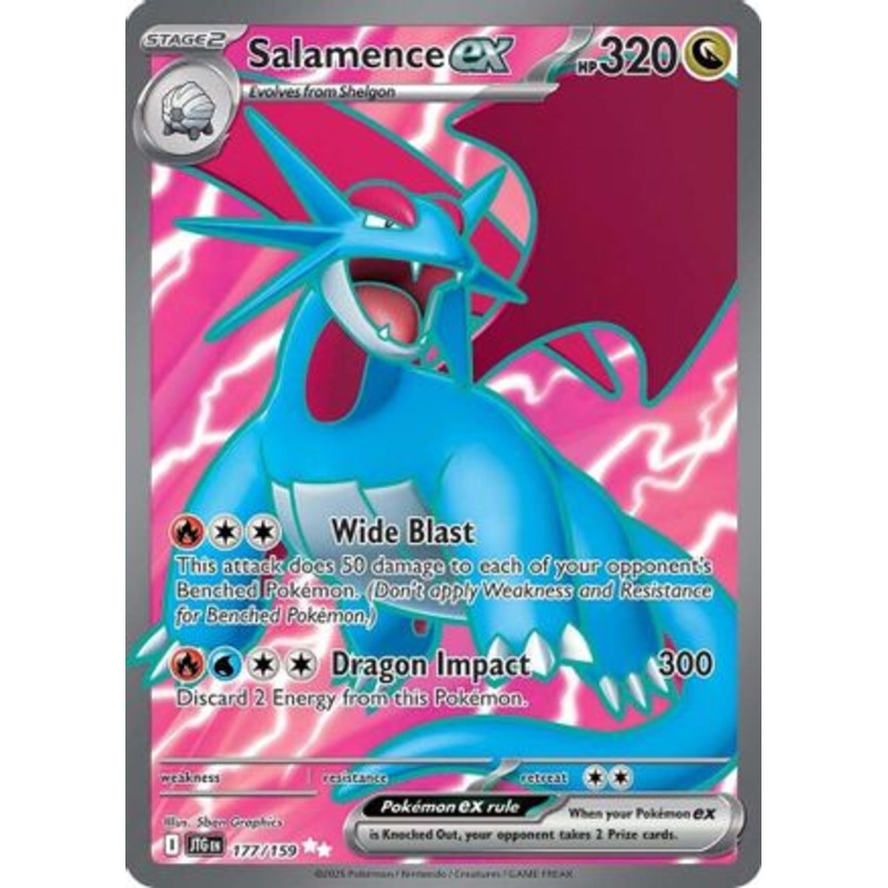 Salamence ex 177/159  - Holofoil SV09 Journey Together - Ultra Rare