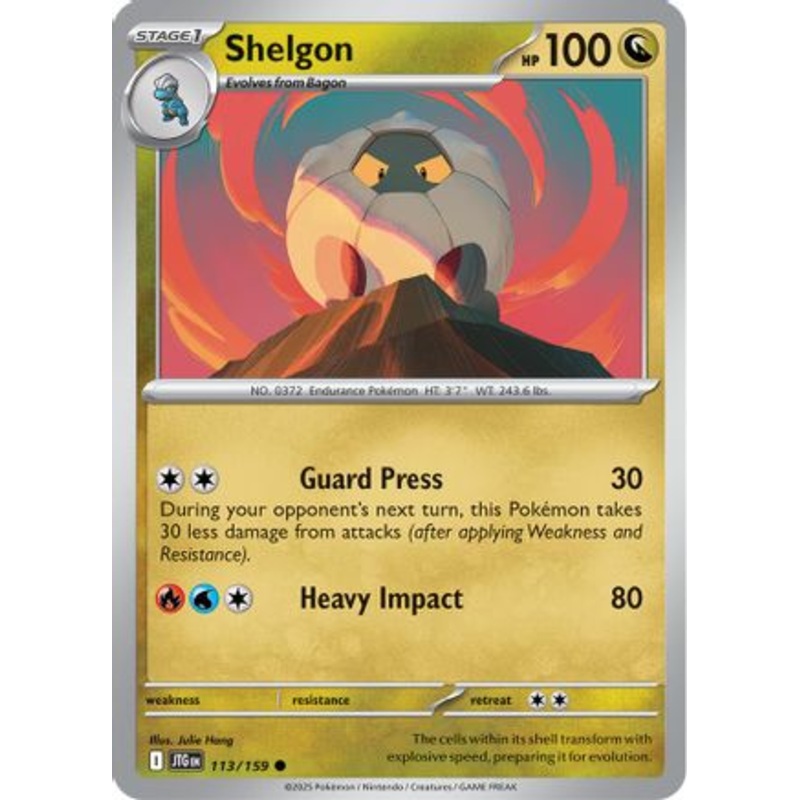 Shelgon 113/159  - Reverse Holofoil SV09 Journey Together - Common