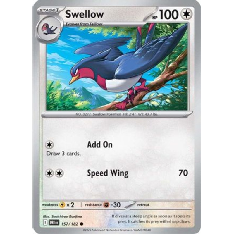 Swellow 157  SV10 Destined Rivals - Common