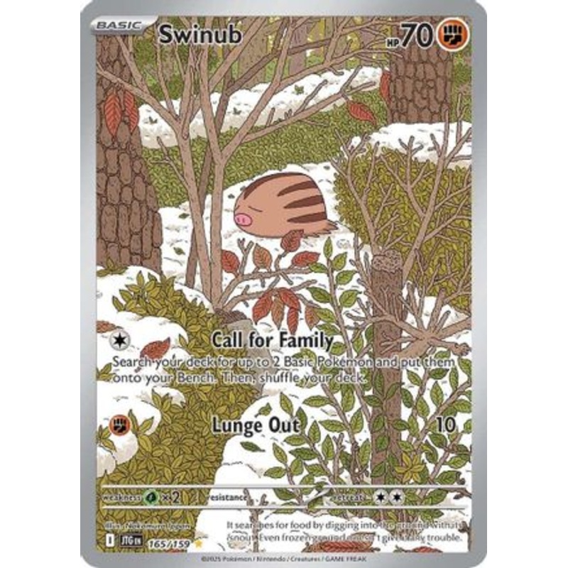 Swinub 165/159  - Holofoil SV09 Journey Together - Illustration Rare