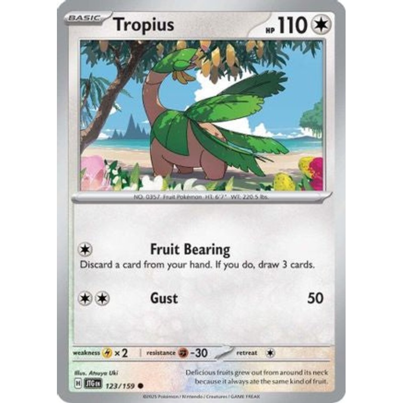 Tropius 123/159  - Reverse Holofoil SV09 Journey Together - Common