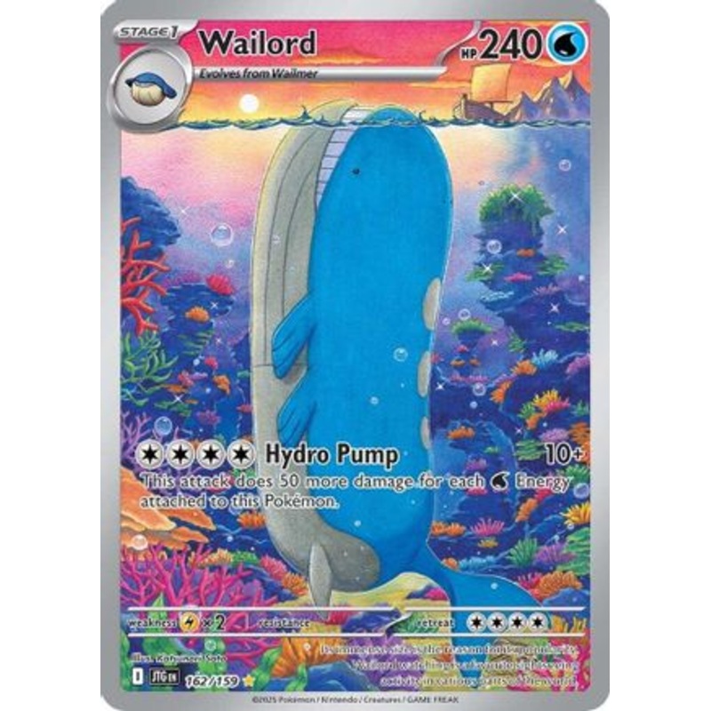 Wailord 162/159  - Holofoil SV09 Journey Together - Illustration Rare