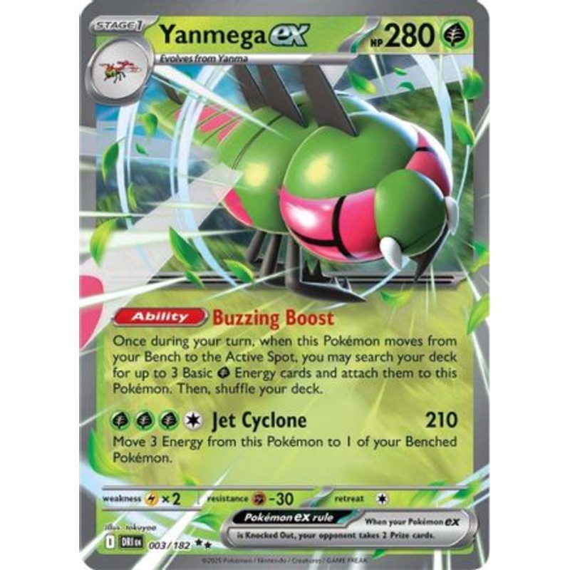 Yanmega ex 003/182  - Holofoil SV10 Destined Rivals - Double Rare