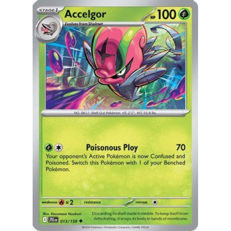 Accelgor 013/159  - Reverse Holofoil SV09 Journey Together - Uncommon