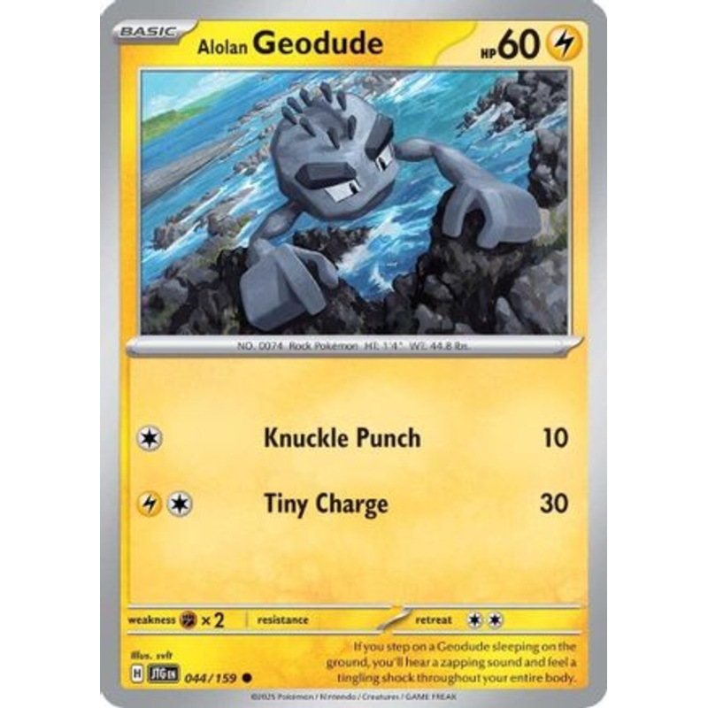 Alolan Geodude 044/159  SV09 Journey Together - Common