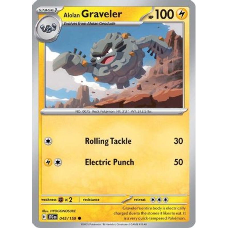 Alolan Graveler 045/159  SV09 Journey Together - Common