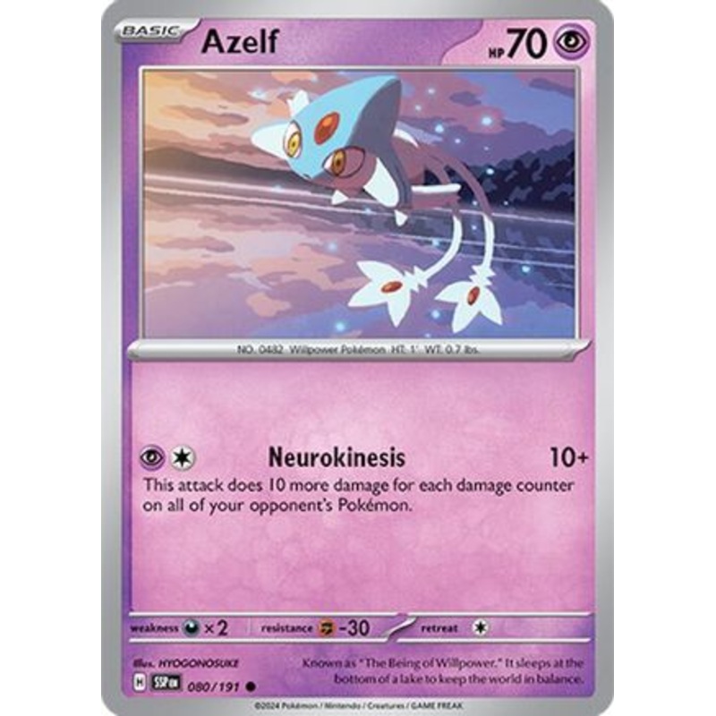 Azelf 080/191  SV08 Surging Sparks - Common
