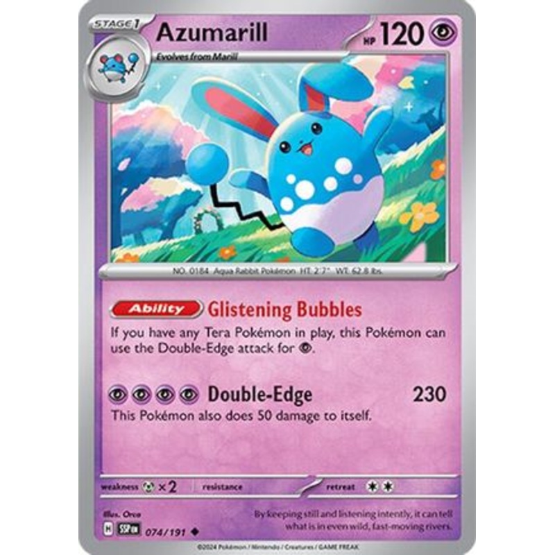 Azumarill 074/191  SV08 Surging Sparks - Uncommon