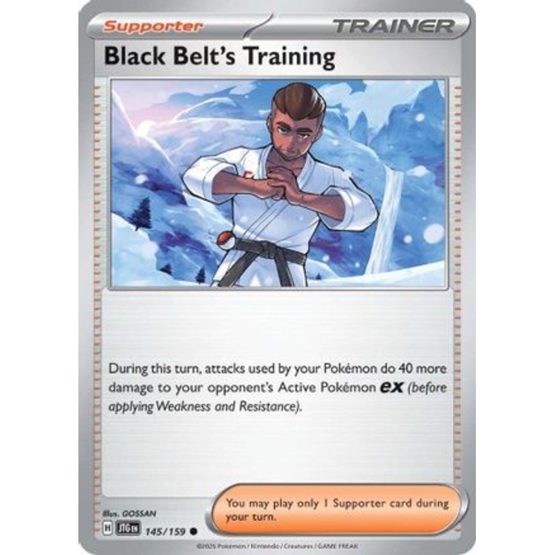 Black Belt's Training 145/159  - Reverse Holofoil SV09 Journey Together - Common