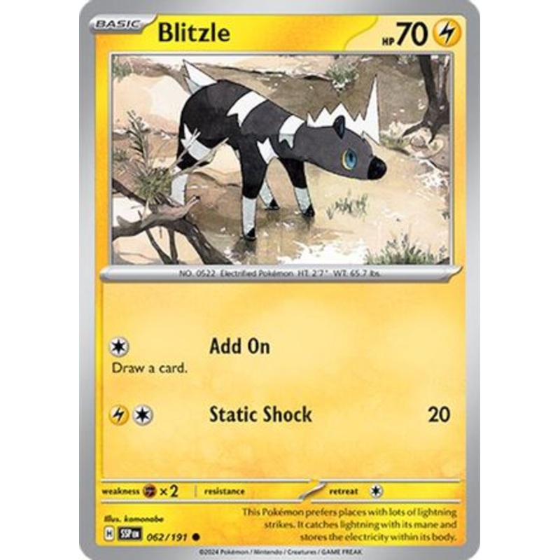 Blitzle 062/191  SV08 Surging Sparks - Common