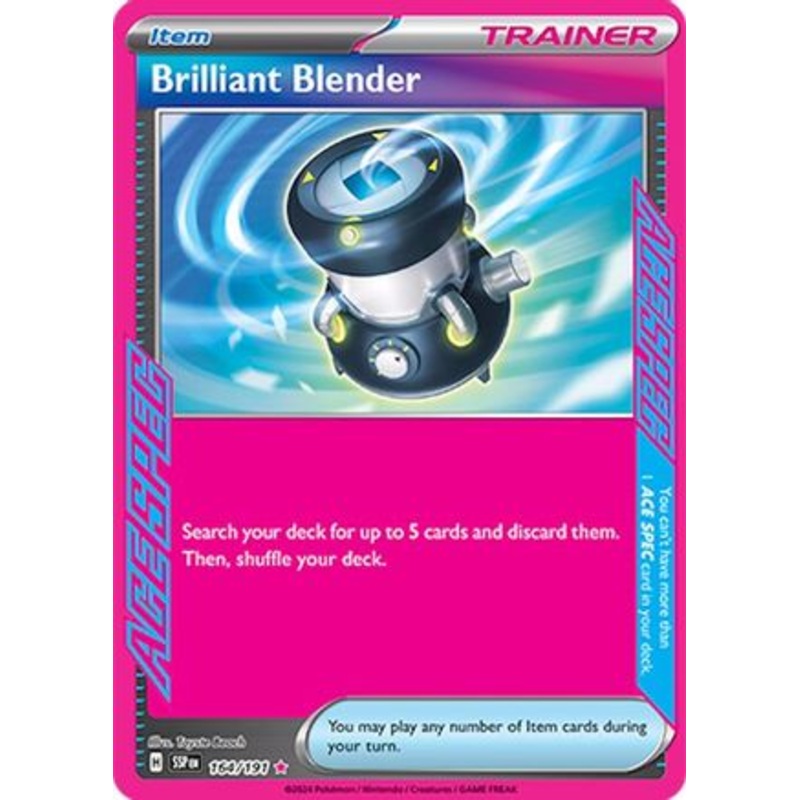 Brilliant Blender 164/191  - Holofoil SV08 Surging Sparks - ACE SPEC Rare