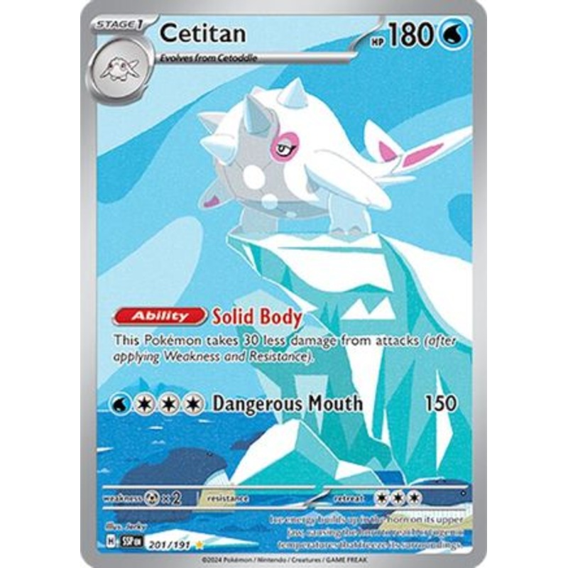 Cetitan 201/191  - Holofoil SV08 Surging Sparks - Illustration Rare