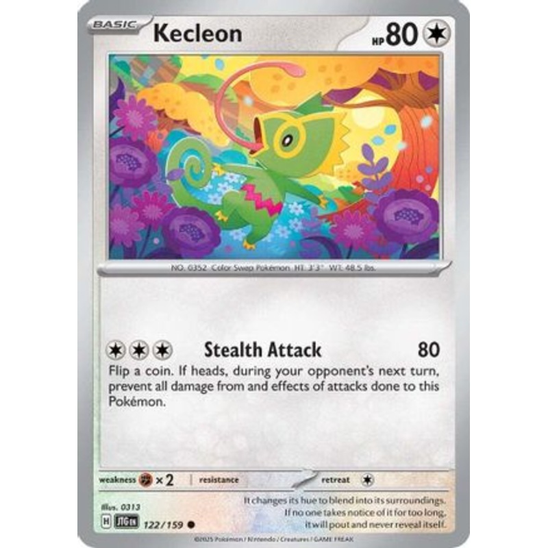 Kecleon 122/159  - Reverse Holofoil SV09 Journey Together - Common