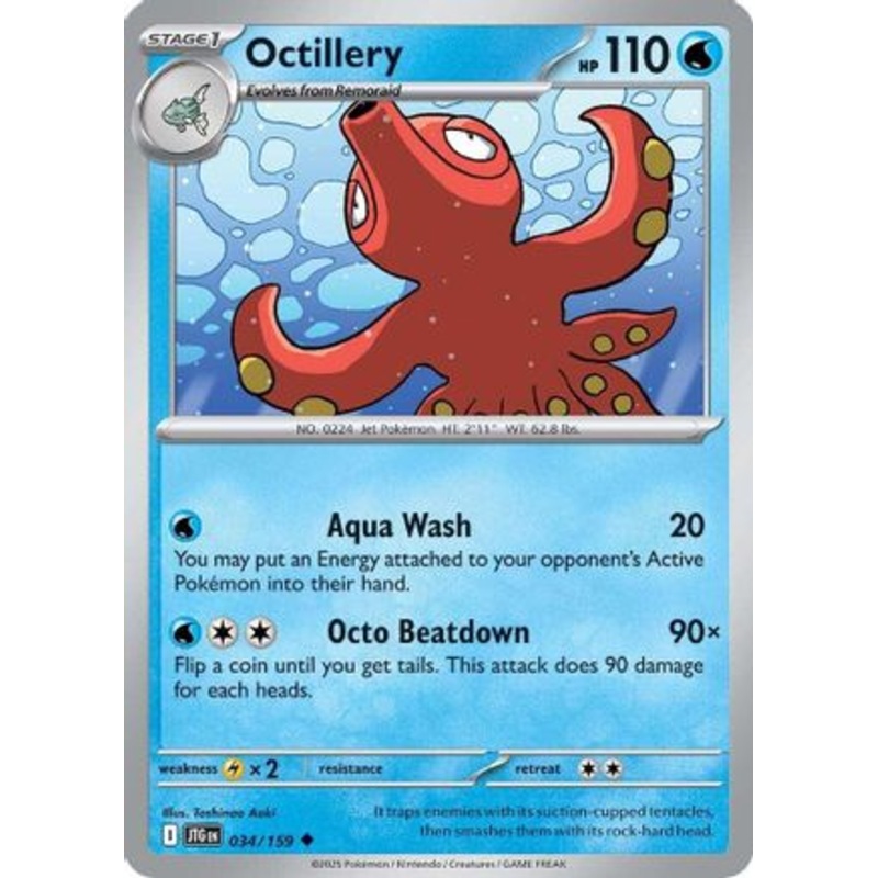Octillery 034/159  - Reverse Holofoil SV09 Journey Together - Uncommon