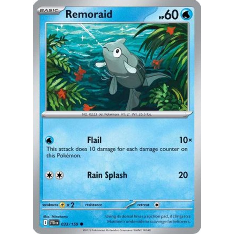 Remoraid 033/159  - Reverse Holofoil SV09 Journey Together - Common