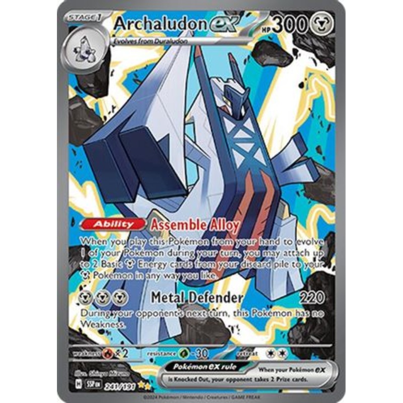 Archaludon ex 241/191  - Holofoil SV08 Surging Sparks - Special Illustration Rare