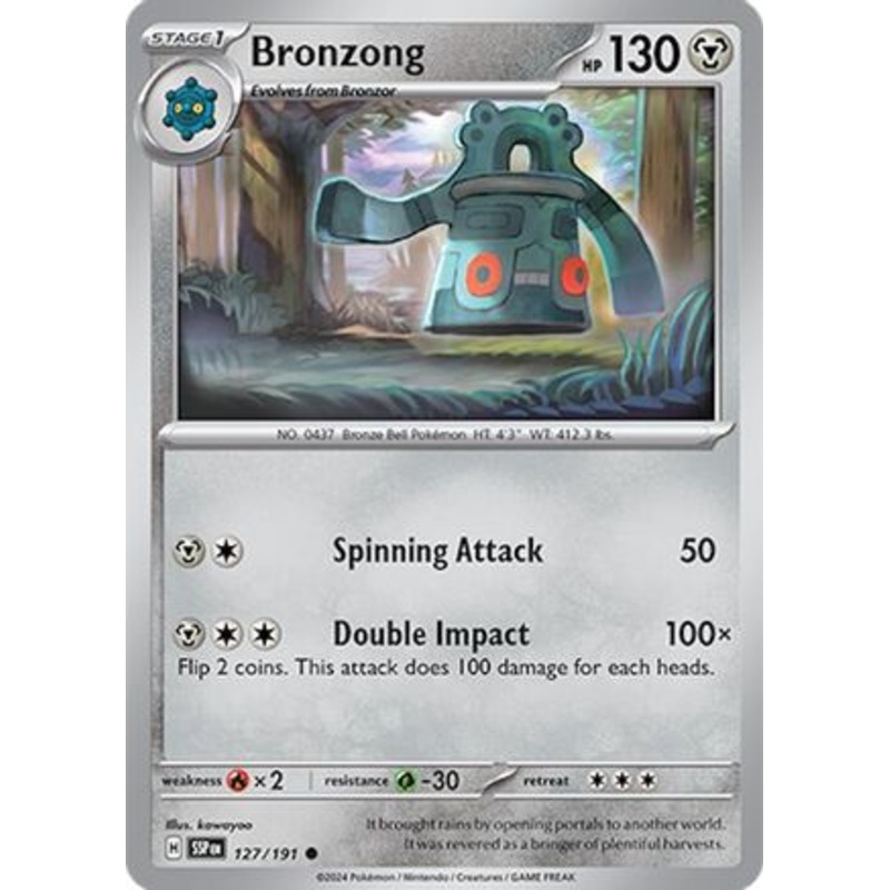 Bronzong 127/191  SV08 Surging Sparks - Common