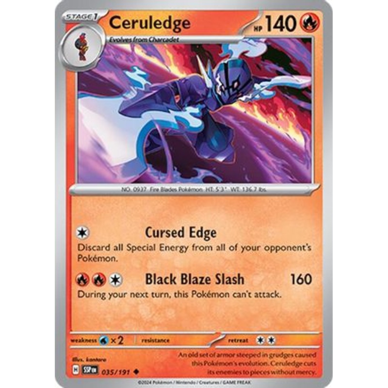 Ceruledge 035/191  SV08 Surging Sparks - Uncommon