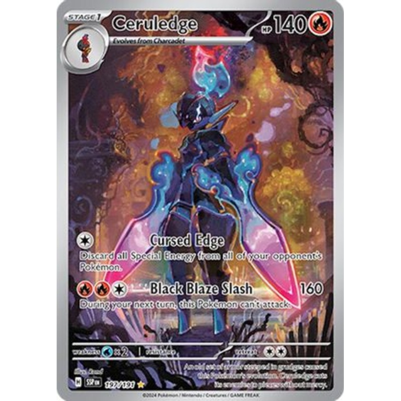 Ceruledge 197/191  - Holofoil SV08 Surging Sparks - Illustration Rare