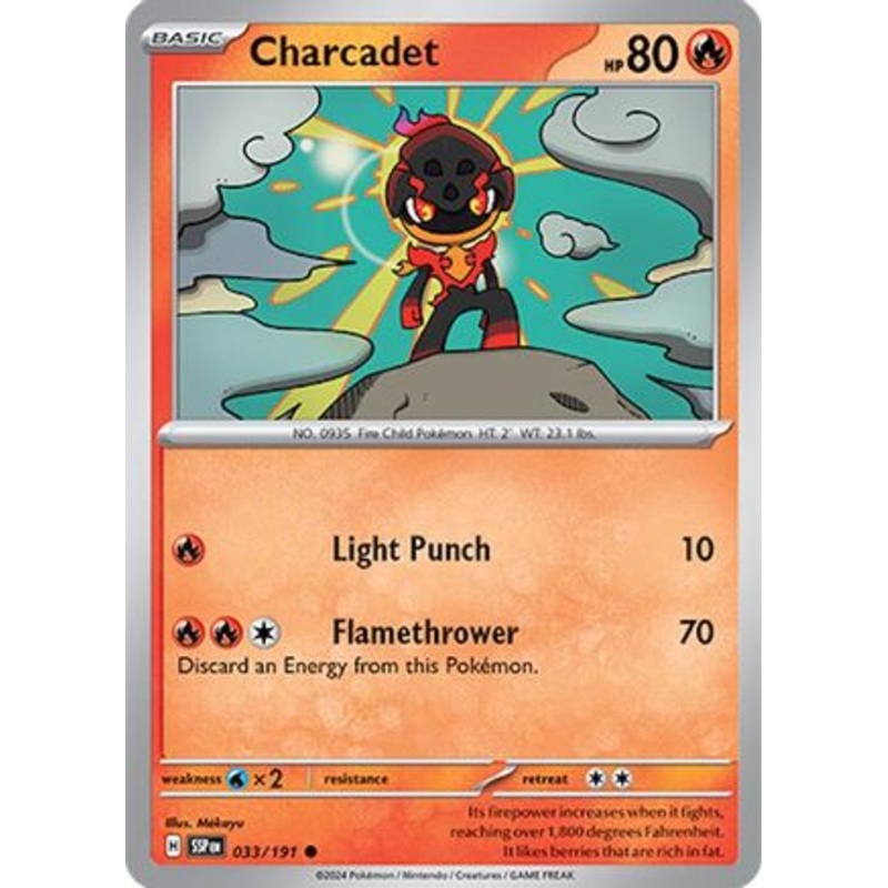 Charcadet 033/191  - Reverse Holofoil SV08 Surging Sparks - Common