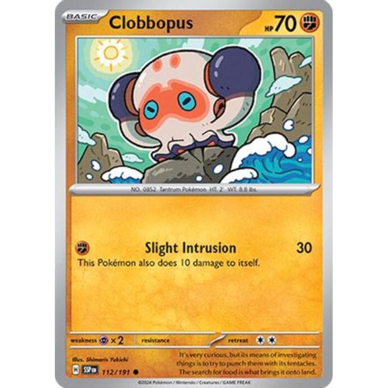 Clobbopus 112/191  SV08 Surging Sparks - Common