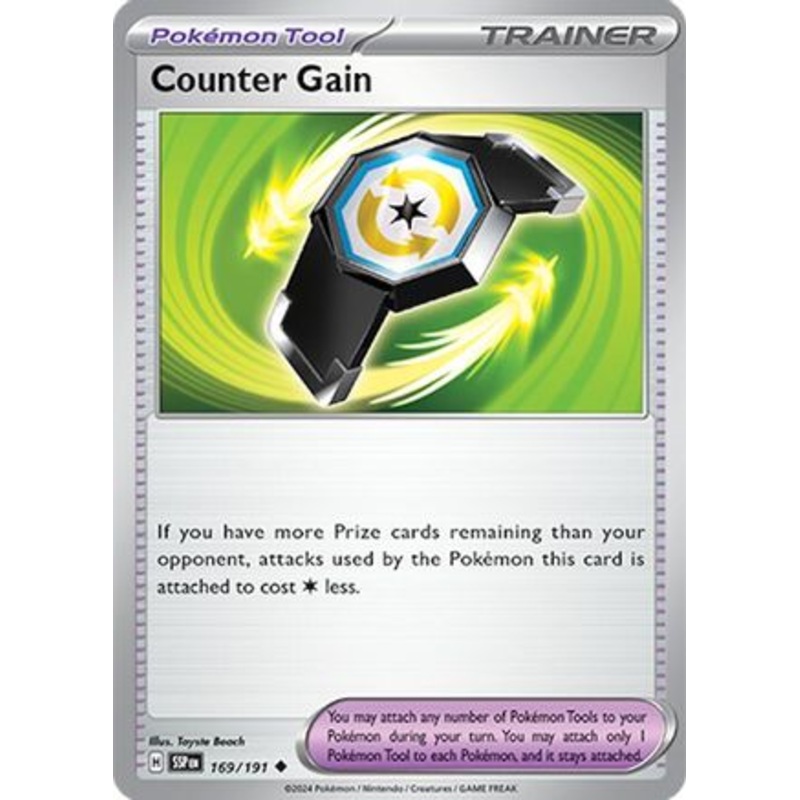 Counter Gain 169/191  SV08 Surging Sparks - Uncommon