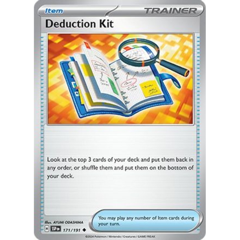 Deduction Kit 171/191  - Reverse Holofoil SV08 Surging Sparks - Uncommon