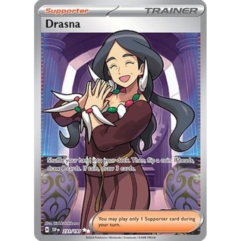 Drasna 231/191  - Holofoil SV08 Surging Sparks - Ultra Rare