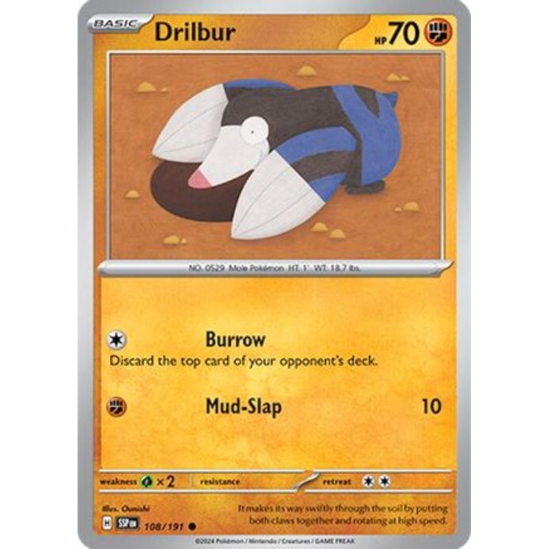 Drilbur 108/191  SV08 Surging Sparks - Common