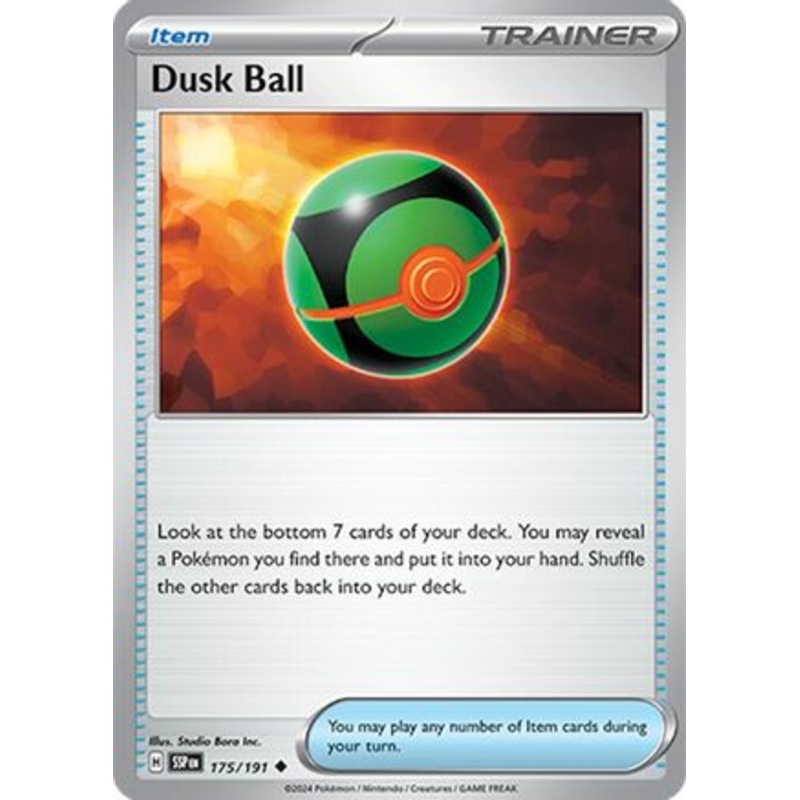 Dusk Ball 175/191  - Reverse Holofoil SV08 Surging Sparks - Uncommon