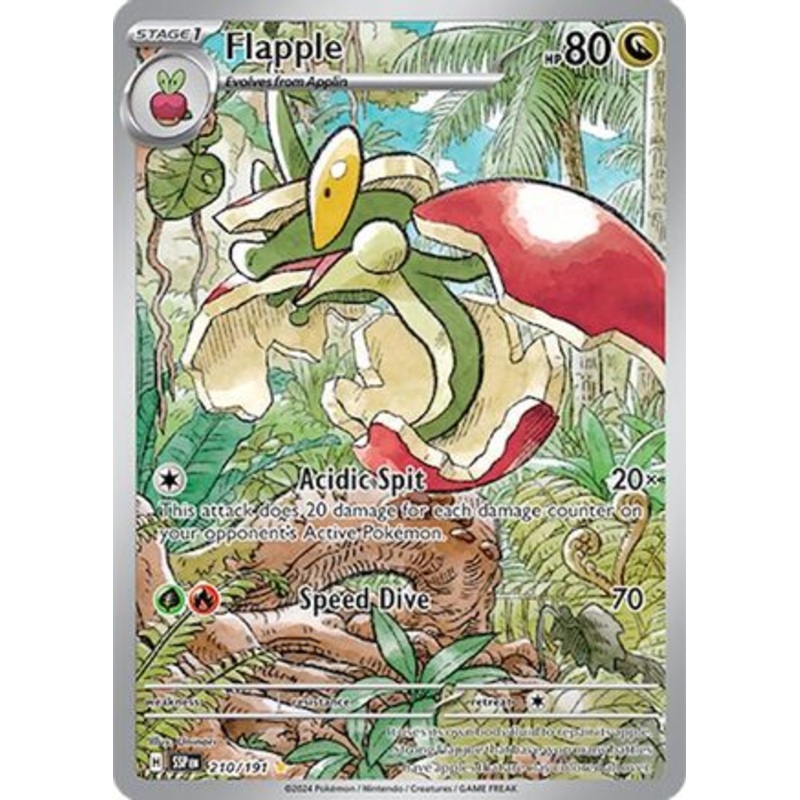 Flapple 210/191  - Holofoil SV08 Surging Sparks - Illustration Rare