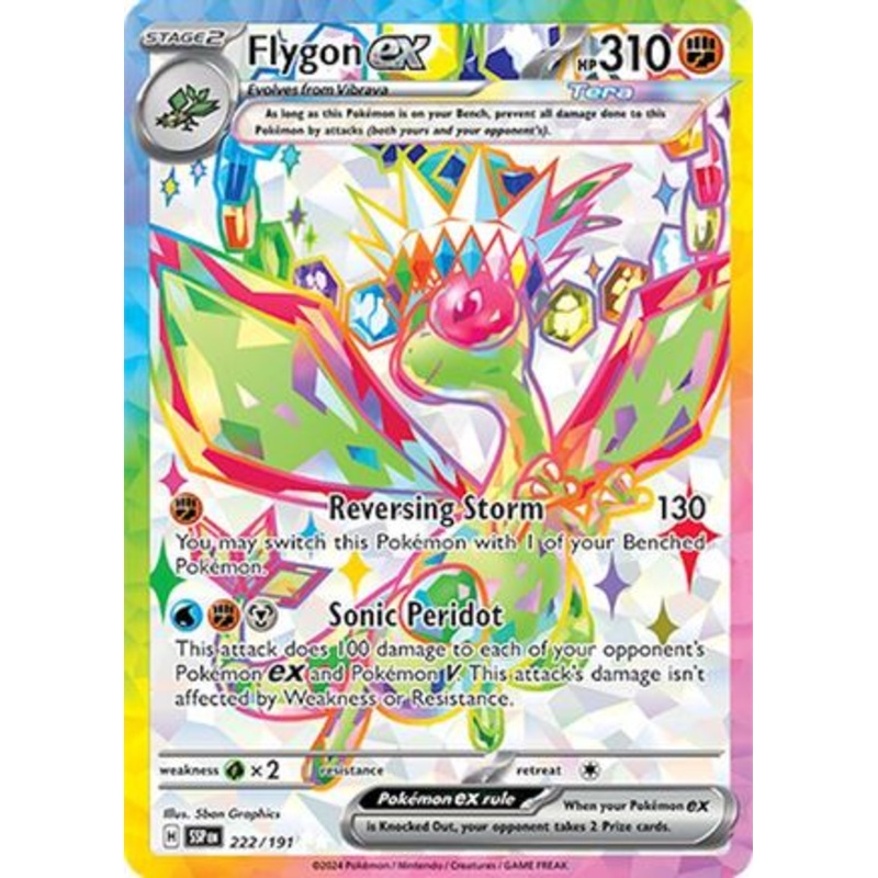 Flygon ex 222/191  - Holofoil SV08 Surging Sparks - Ultra Rare