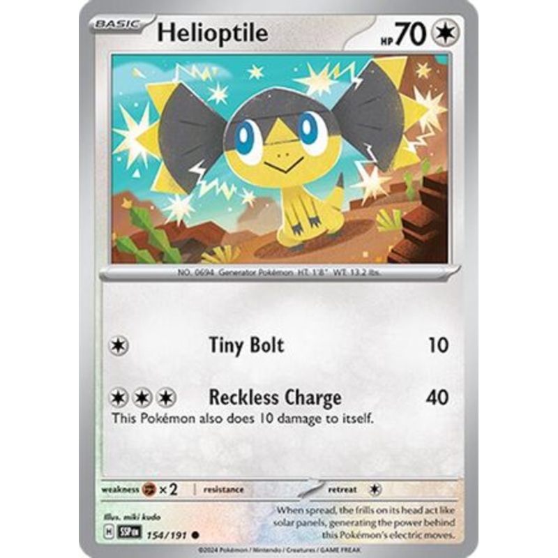 Helioptile 154/191  SV08 Surging Sparks - Common