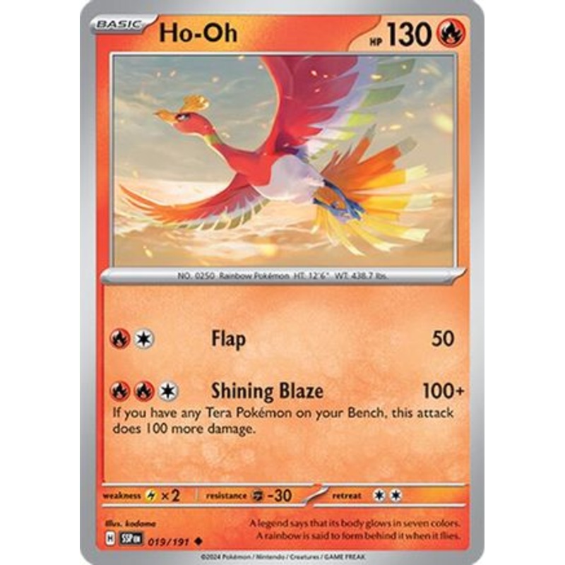 Ho-Oh 019/191  SV08 Surging Sparks - Uncommon