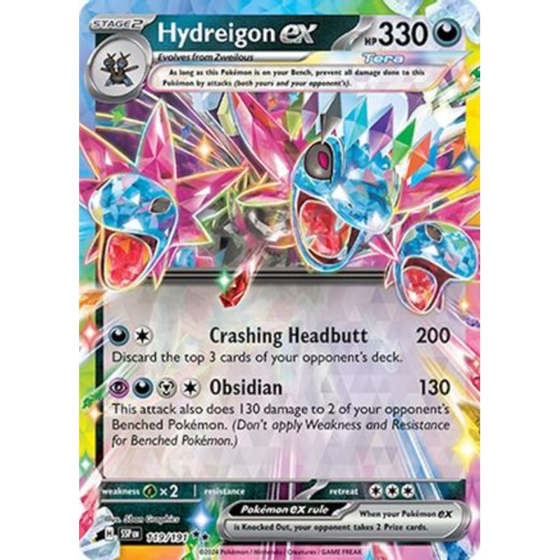 Hydreigon ex 119/191  - Holofoil SV08 Surging Sparks - Double Rare
